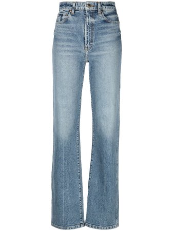 Shop KHAITE The Danielle jeans with Express Delivery - FARFETCH