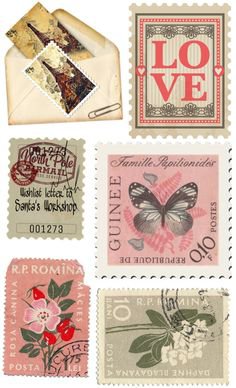 Vintage Pretty Stamps