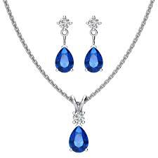 blue jewelry set