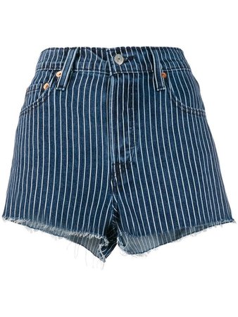 LEVI'S striped short shorts
