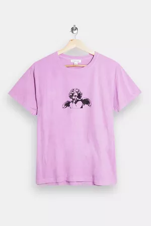 Lilac Cherub T-Shirt | Topshop
