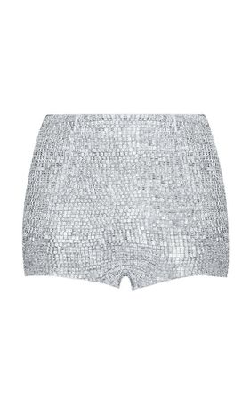 silver shorts