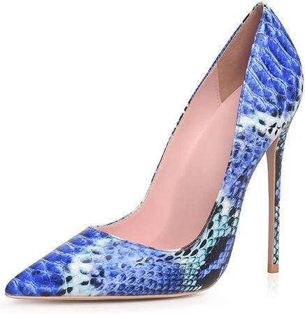 Amazon.com | Women Pumps, Pointed Toe High Heel 4.7 inch/12cm Shoes Pumps for Women Matte BU 9 | Pumps