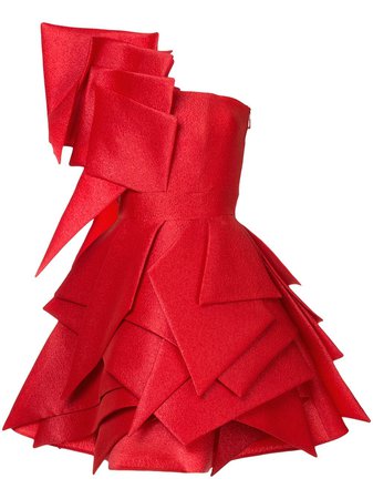 Isabel Sanchis asymmetric origami cocktail dress $6,002 - Buy Online AW18 - Quick Shipping, Price