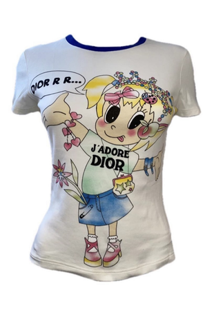 Dior J‘adore T-Shirt White Girl