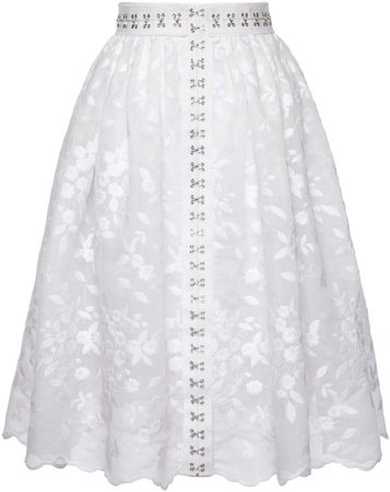 Lena Hoschek Ophelia Cotton Midi Skirt Size: XS