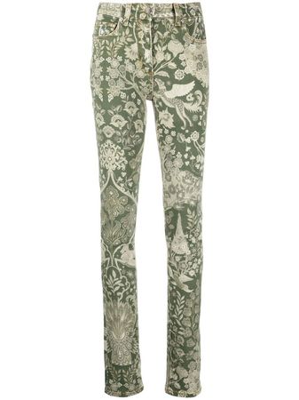 ETRO floral-print slim-cut Jeans - Farfetch