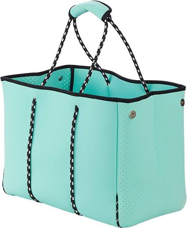 Amazon.com: LMYYG Beach bag,Multipurpose Neoprene  Bag,Large Tote Bag,Waterproof Shoulder Beach Bag for Travel Beach Gym Swimming,Gift for girls women(L-Green) : Clothing, Shoes & Jewelry