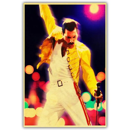 Vintage Bohemian Rhapsody Freddie Queen Musical Movie Canvas Poster Modern Home Room Wall with Free Shipping Worldwide! WePosters.com