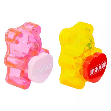 Lip Smacker Bear Lip Balm - Pink/yellow - 2pk : Target