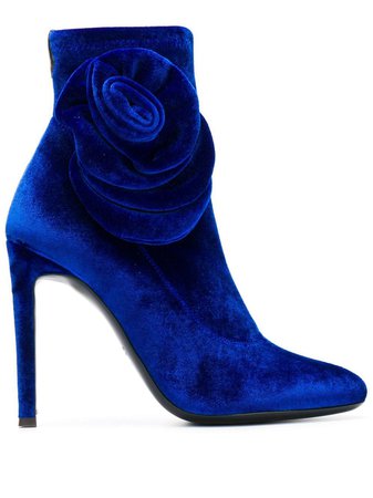 Blue Giuseppe Zanotti Single Rose Boots | Farfetch.com