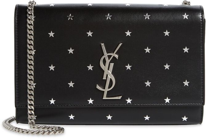 Kate Monogramme Star Debossed Leather Shoulder Bag