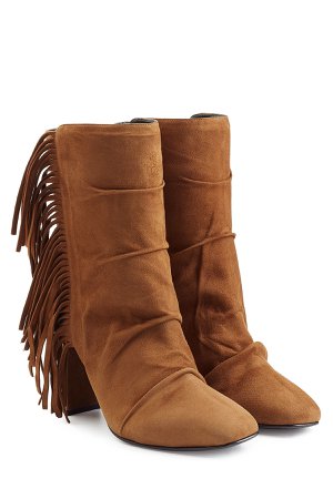 Fringed Suede Ankle Boots Gr. IT 38.5