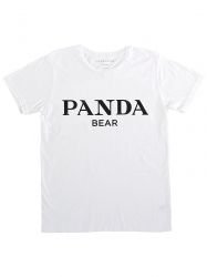 PANDA BEAR - T-SHIRT - WHITE W/BLACK