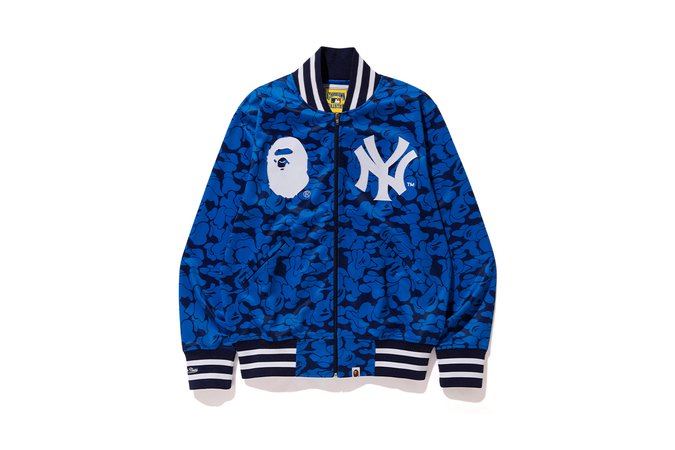 Bape X Mitchell & Ness Mlb New York Varsity Jacket