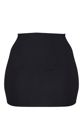 Plus Black Mini Skirt | Plus Size | PrettyLittleThing USA