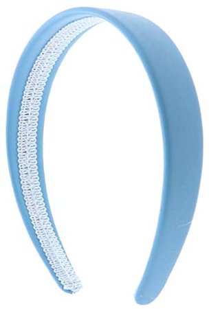 Amazon.com: Light Blue 1 Inch Wide Leather Like Headband Solid Hair band for Women and Girls : Clothing, Shoes & Jewelry
