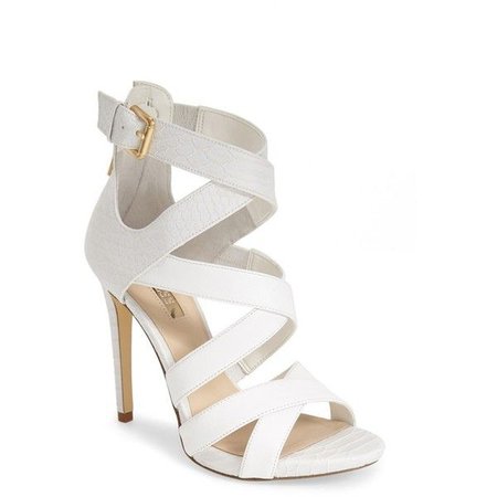 Pinterest GUESS &lsquo;Abby&rsquo; Strappy Sandal, 4 &frac12;&quot; heel