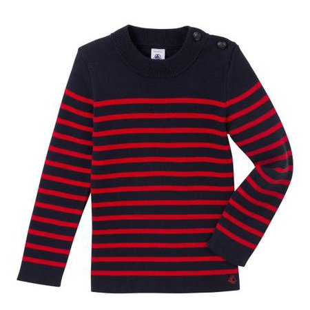 Boy's Red and Blue Striped Nautical Jumper - BrandAlley