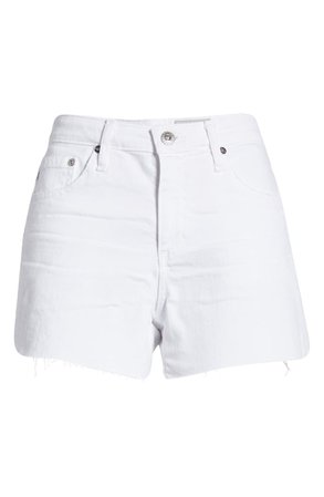 AG Hailey Cutoff Shorts | white