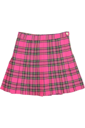 Pleated Mini Skirt Pink