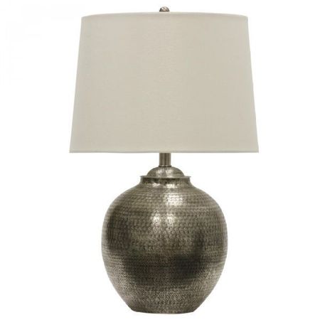 ANTIQUE PEWTER TABLE LAMP