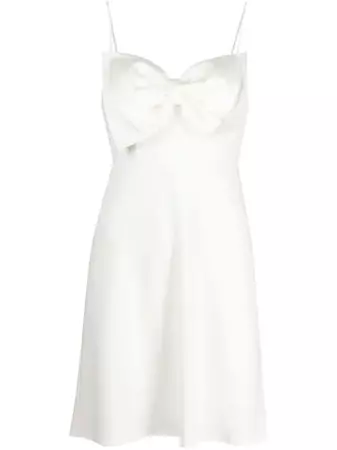 Rixo Oversize bow-detail Short Dress - Farfetch