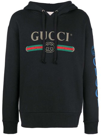 $1,380 Gucci Dragon Embroidered Logo Hoodie - Buy Online - Fast Delivery, Price, Photo