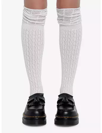 High Knee Socks with shoes