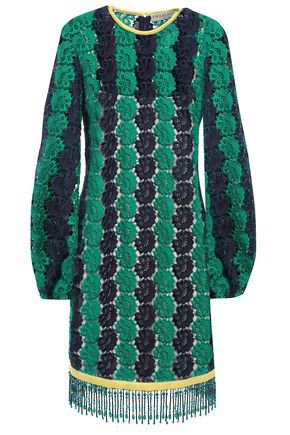 Bead-embellished guipure lace mini dress | EMILIO PUCCI | Sale up to 70% off | THE OUTNET