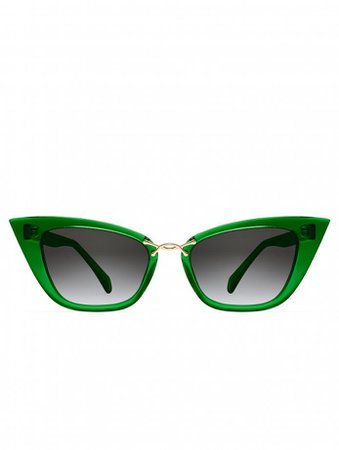 Oscar de la Renta x Morgenthal Frederics Oversized Sleek Sunglasses