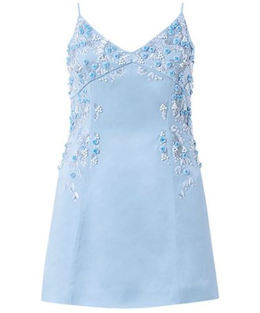 blumarine blue mini dress