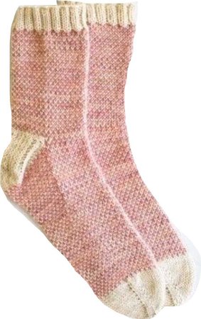 pink cozy socks