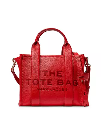 Shop Marc Jacobs The Leather Small Tote | Saks Fifth Avenue