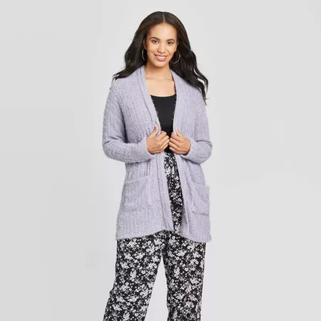 Women's Long Sleeve Light Weight Cardigan Sweater - Xhilaration™ Gray : Target