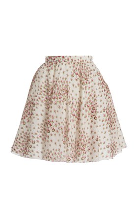 Cotton Gauze Mini Skirt By Giambattista Valli | Moda Operandi