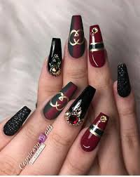 red and green Gucci nails - Google Search