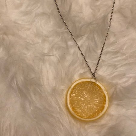 Lemon Slice Necklace