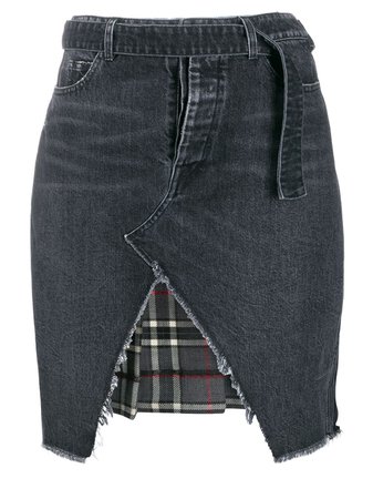 Unravel Project Hybrid Denim Skirt - Farfetch