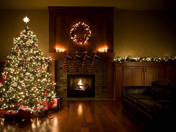Christmas living room background