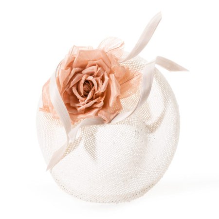 Disk with abaca silk rose and buntal twist | Jane Taylor London