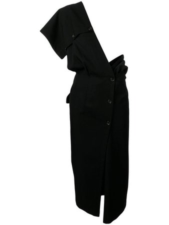 Comme Des Garçons Pre-Owned 1991's single shoulder dress $586 - Buy Online VINTAGE - Quick Shipping, Price