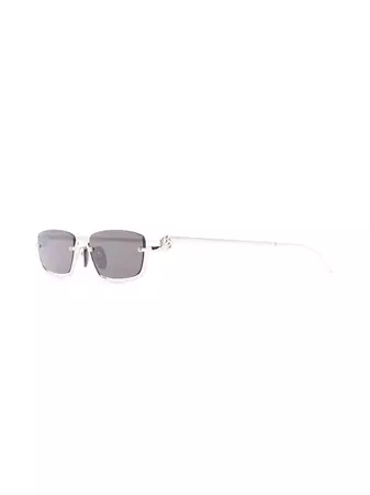 Gucci Eyewear Slim rectangular-frame Sunglasses - Farfetch