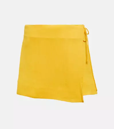 Kieran Miniskirt in Yellow - Staud | Mytheresa