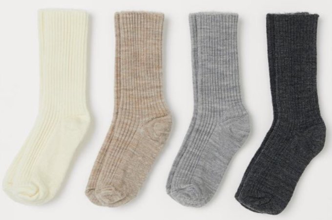H&M wool blend socks