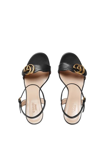 Gucci Leather mid-heel Sandal - Farfetch
