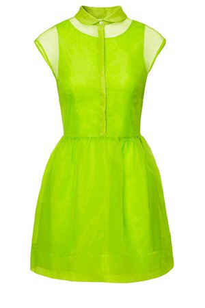 Green Lime H & M Babydoll Dress