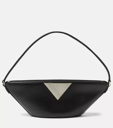 Piccola Leather Shoulder Bag in Black - The Attico | Mytheresa
