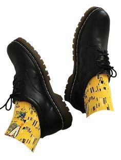 yellow sock shoes
