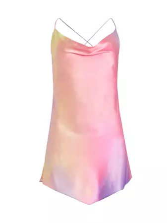 Shop Ser.o.ya Pracilla Silk Mini Dress | Saks Fifth Avenue